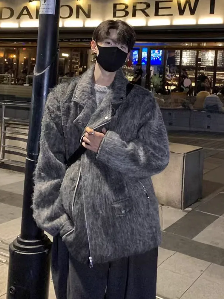 

Thiened ort Шерстяное пальто M Осень Зима Корейский Sle Высококачественный Feeling Jaet MA Ha Теплая верхняя одежда для волос M Пальто
