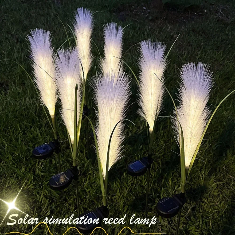 

LED Solar Garden Reed Lamp Outdoor Waterproof Lawn Light Yard Christmas Decoration Path Lighting Decor Solar Power Light