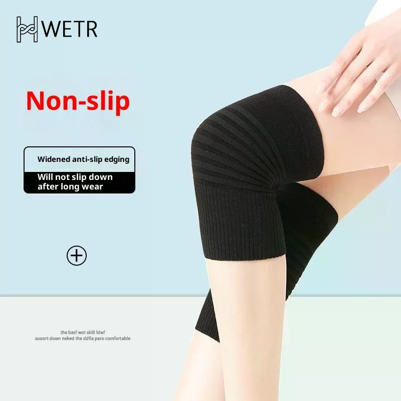 แผ่นรองเข่าผ้าฝ้าย 1 คู่ สำหรับผู้ชายและผู้หญิง ใช้ในห้องแอร์ แผ่นรองเข่าสำหรับเล่นกีฬา แผ่นรัดเข่าแบบยืดหยุ่น