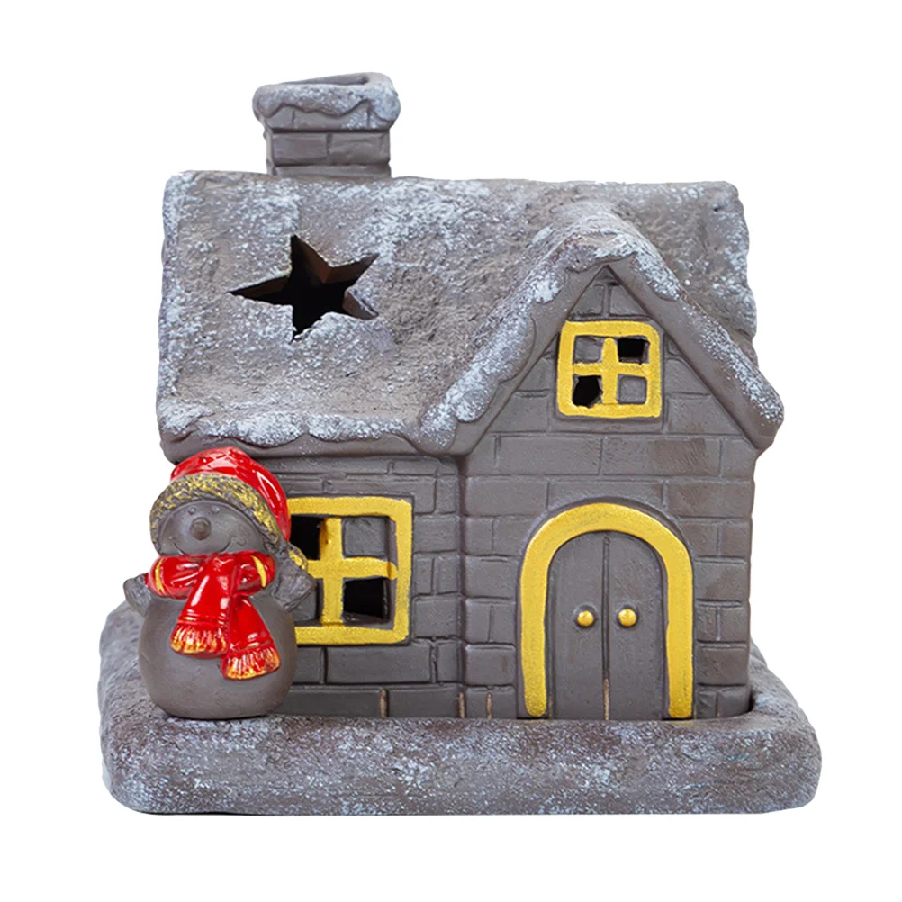 

Christmas Themed Incense Burner Ceramics Snow Decoration Aromatherapy Home Incense Holder Ceramics Censer