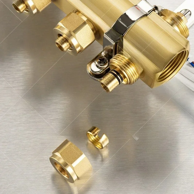 separator, cross-border, brass water separator, full set of home improvement floor heating temperature control diversity