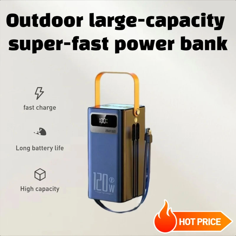 

50000/160000mAh Large Capacity Outdoor Super - Fast Charging with Built - in Cable Portable Power Supply