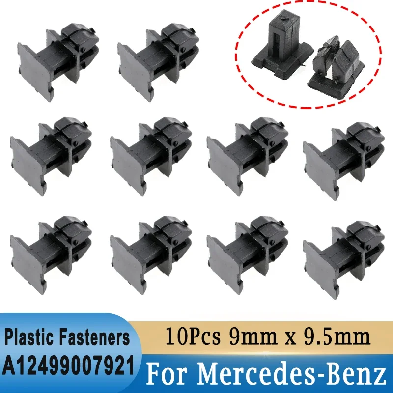 A12499007921 10-teilige Kunststoff-Befestigungs manschetten für Mercedes Benz Slk Clk Sl s W220 W140 Cls Klasse Auto Kunststoff nieten