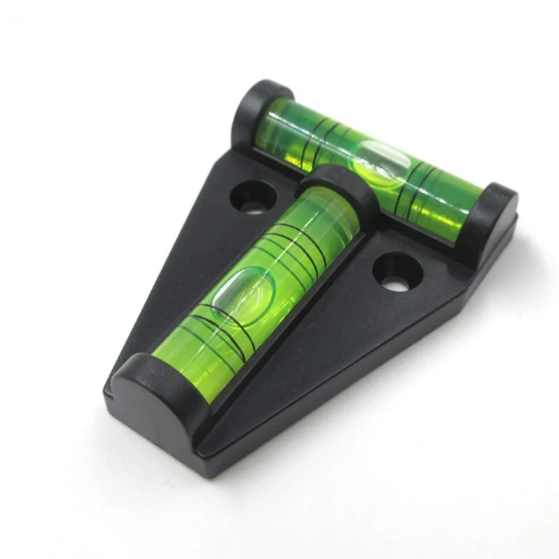 New 1pcs Mini T-Type Spirit Level Plastic Measuring Vertical and Horizontal Adjuster Trailer Motorhome Boat Accessories Parts