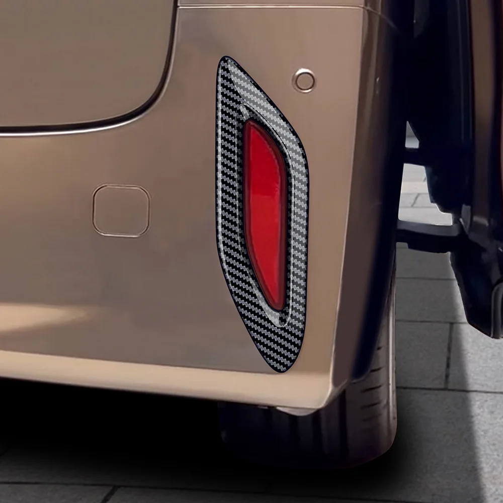 

2Pcs Gloosy Black Silver Rear Fog Lamp Frame Cover Trim Stickers For Toyota Alphard 40 Series 2023 Car Styling Auot Accessories