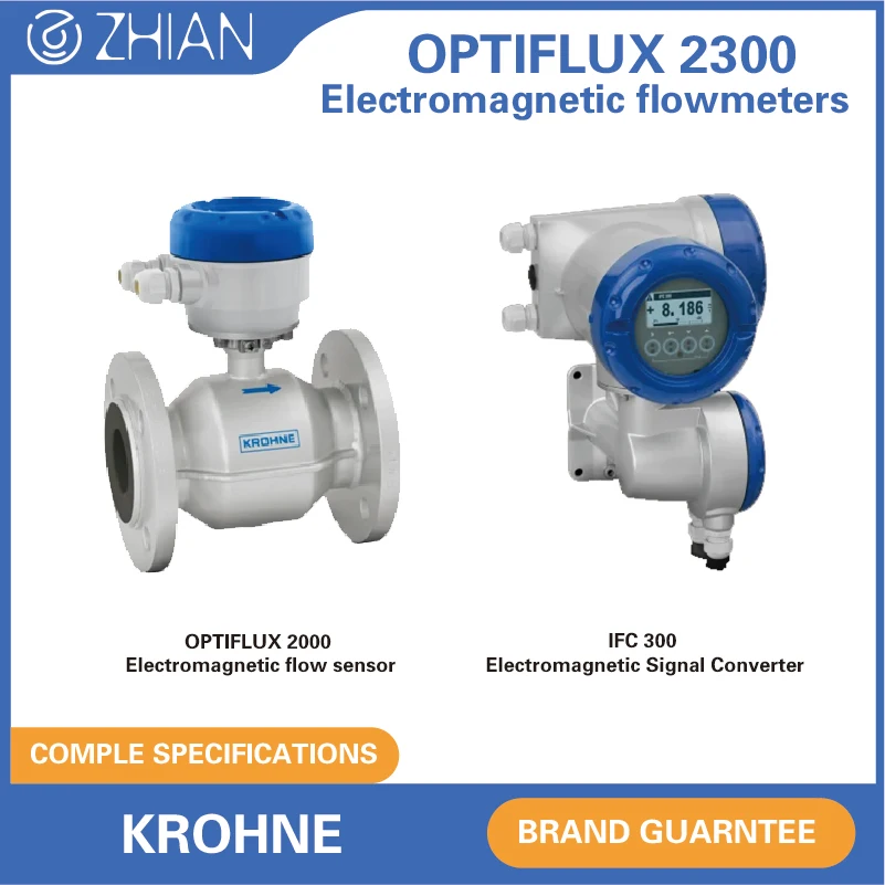 Hot Sale Intelligent Water Flow KROHNE Magnetic Flow Meter OPTIFLUX2300 IFC300 DN40 40mm 1 1/2inch Electromagnetic Flowmeter