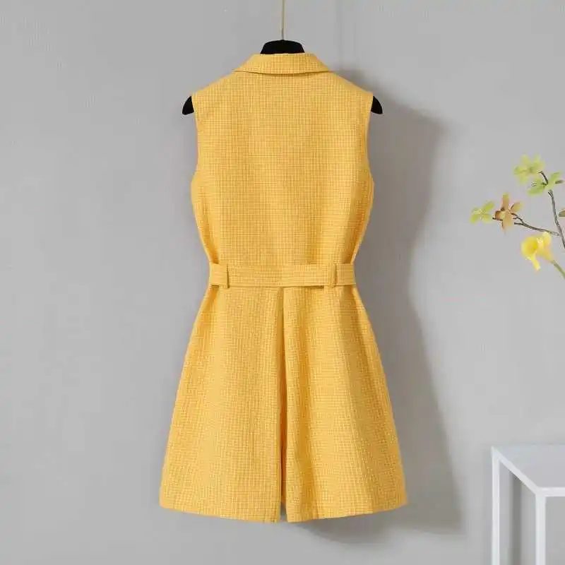 2025 Estate Nuovo Arrivo Sottile Abbigliamento Da Lavoro Rer Set Faionable delle Donne Alla Moda Orbs di Un Pezzo di Abbigliamento Fem Tuta