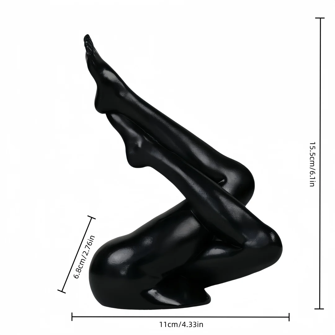 Cross-border explosion creative yoga legs abstract resin handicraft ornament bookcase porch TV cabinet decoration
