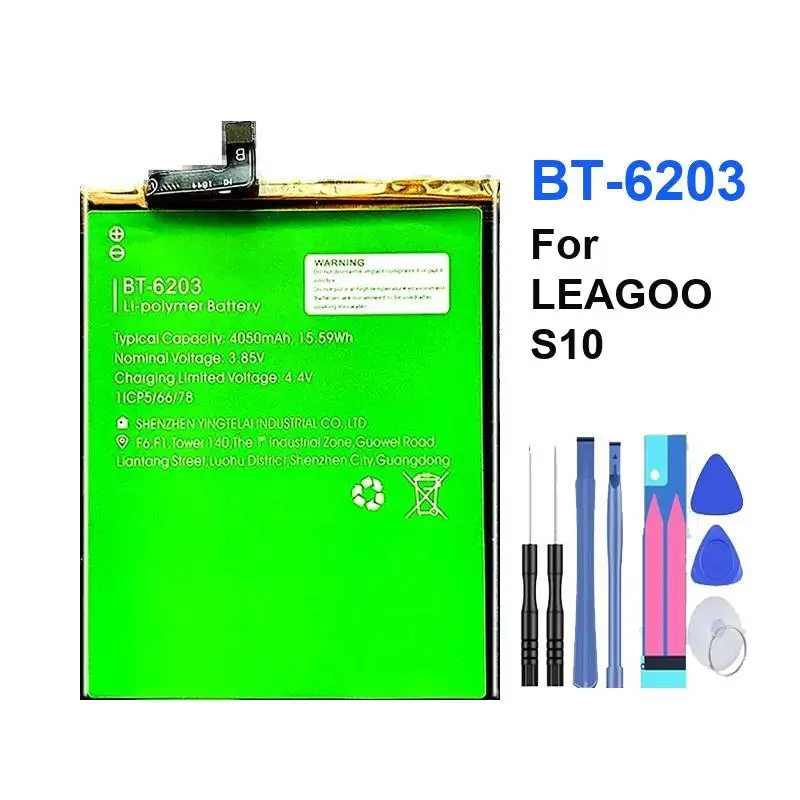 

Для Leagoo S10 4050 мАч безопасный и надежный аккумулятор мобильного телефона BT-6203