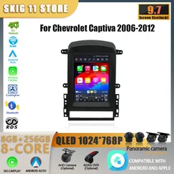 9.7inch For Chevrolet Captiva 2006-2012 Android 14 Car Radio WIFI GPS Wireless Bluetooth Carplay Multimedia Touch Screen Stereo