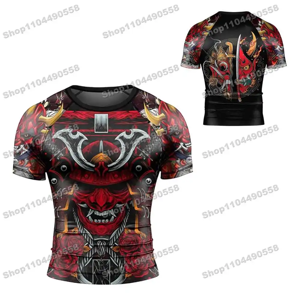 

24th Kinds Of Newly Rash Guards Surfing Beach T-Shirts Swimwear Diving Gym Short sleeves MMA BJJ Men Jiu Jitsu Fitness Sets