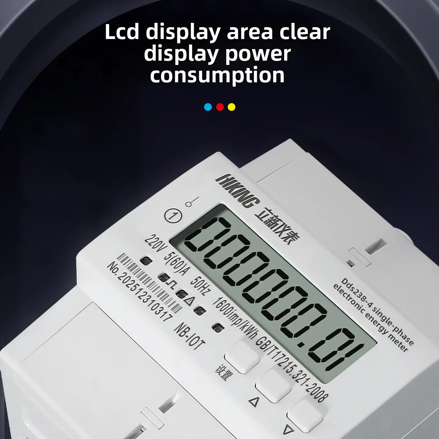 

NEW Single-Phase Nb-Iot Smart Meter for Households Telecom Aep Iot Electric Meter with MCB Feature