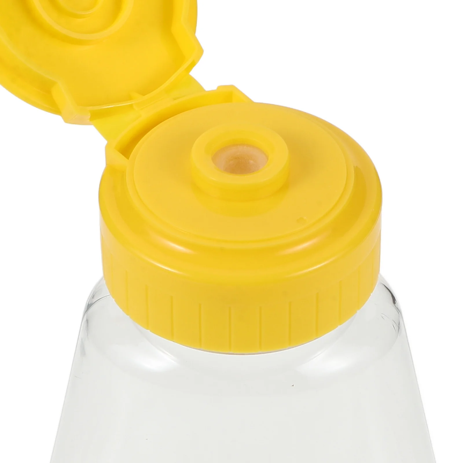 Squeeze Honey Bottle Leakproof Dispenser for Ketchup Mustard Salad Dressing Sauce Storage Container Empty Refillable Cap