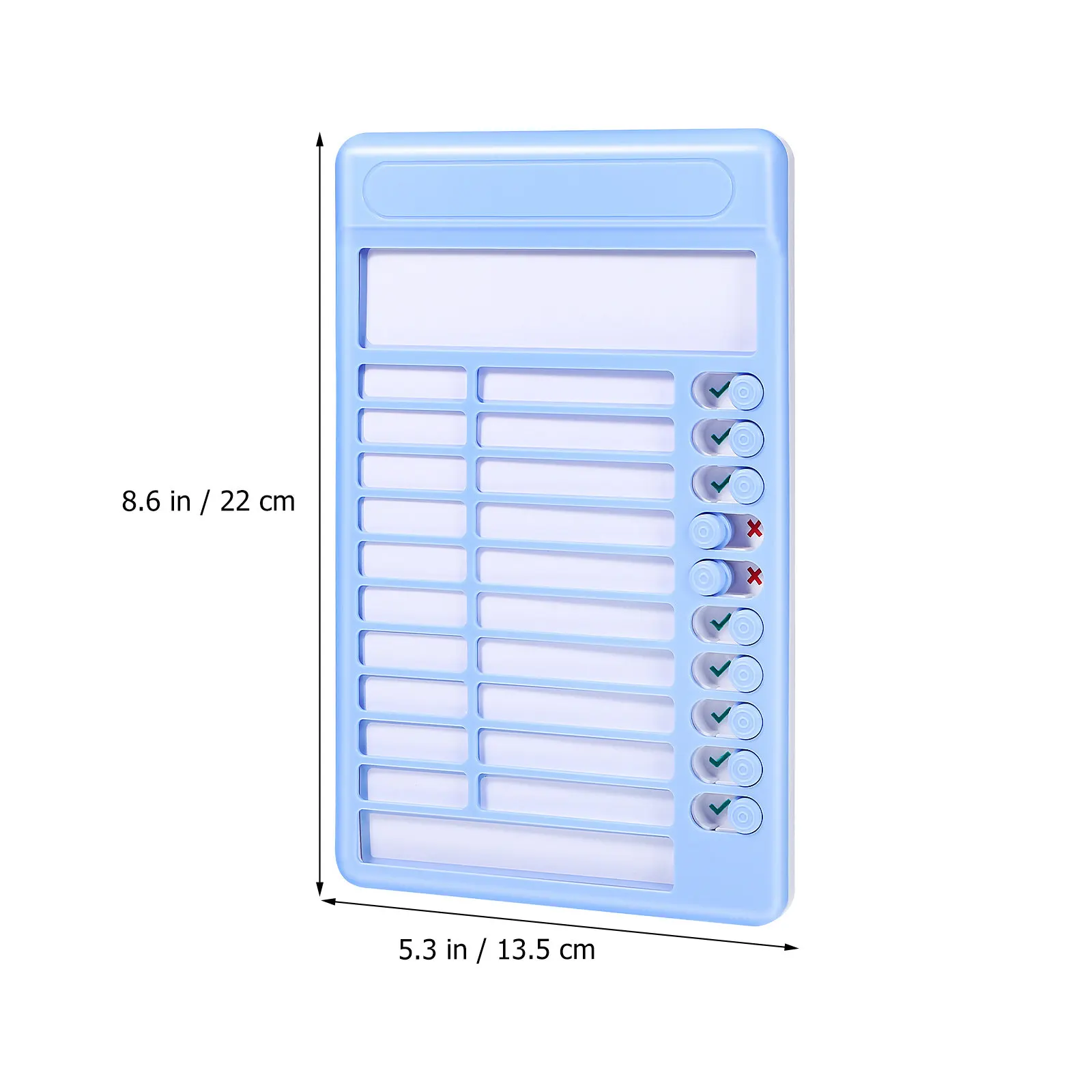 Blue Routine Chart to Do List Planner Chore Board Sliding Schedule Board Desktop Hanging Visual Schedule Daily Task Tracker view 5