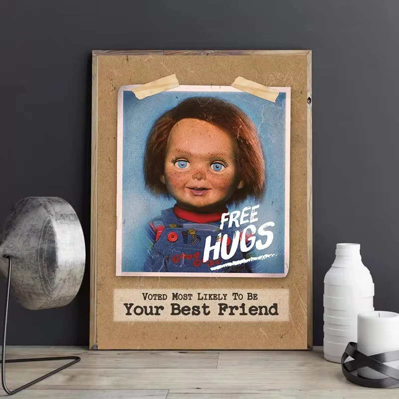 Classic Horror Movie Chucky Child\'s Play Poster Terror Doll Prints Canvas Painting Wall Art Picture Living Room Home Decoration