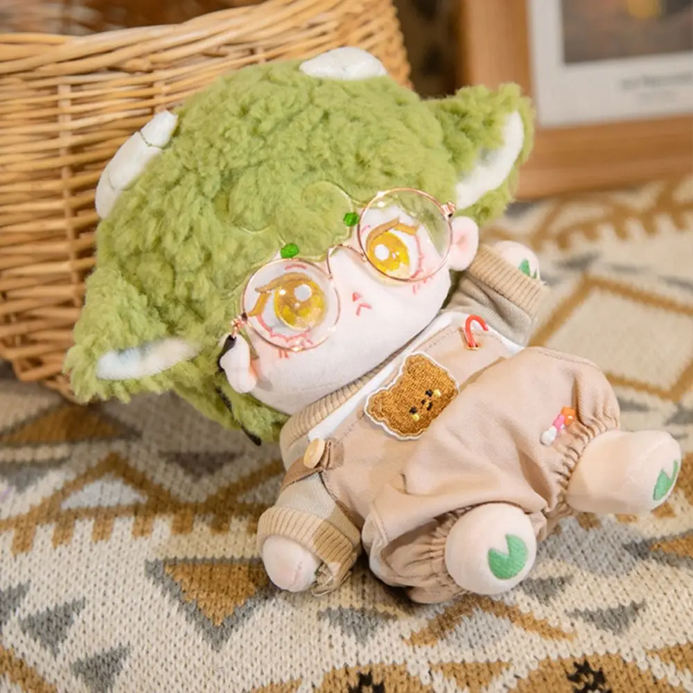 Mainan pakaian boneka 20cm baju boneka Hoodie kelinci baju boneka katun baju boneka anjing Kawaii Tanpa atribut pakaian boneka hadiah anak-anak