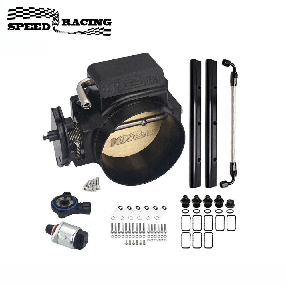

102mm Low Intake ManifoldFit for GM III LS1 LS2 LS3 LS6 LS7 LSX 4.8L 5.3L 5.7L with Fuel Rail Throttle Body