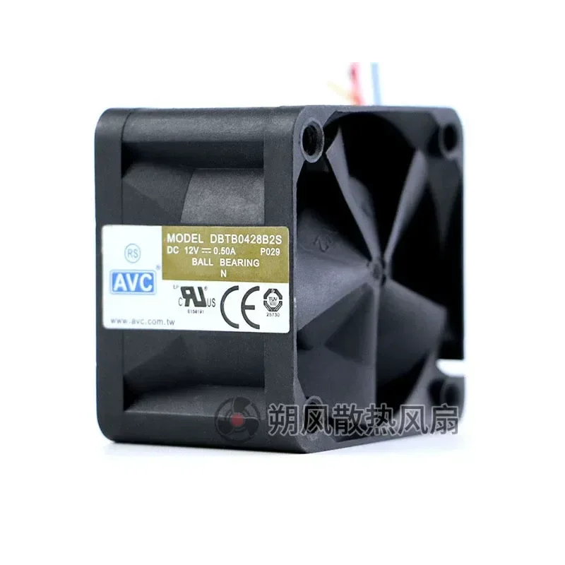 for Original AVC DBTB0428B2S 0.5A 12V 4CM 4028 4-wire PWM Temperature Control Cooling Fan