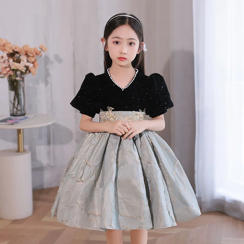 

Princess Dress for Girls Elegant Evening Prom Clothes Kids Teenager Children Wedding Party Pageant Vestidos Graduation Outfits