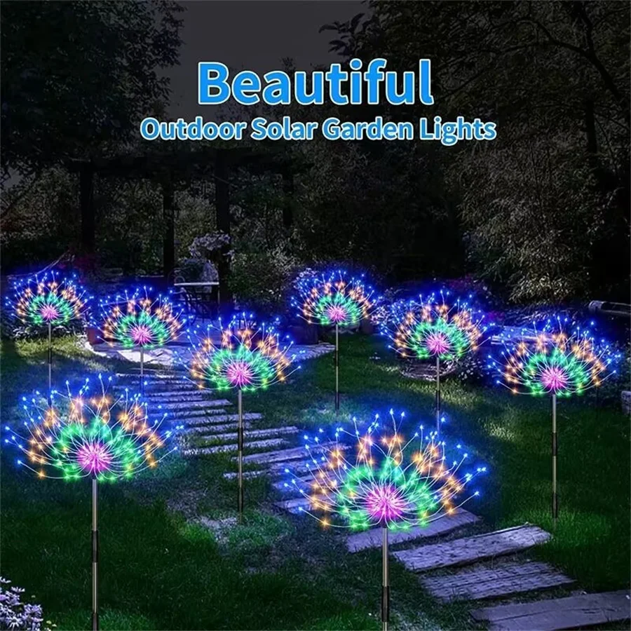 Neue Solar Outdoor Licht Girlande wasserdicht 4 in 1 Weihnachts beleuchtung für Parkweg Terrasse Garten Dekoration Landschaft Rasen lampen