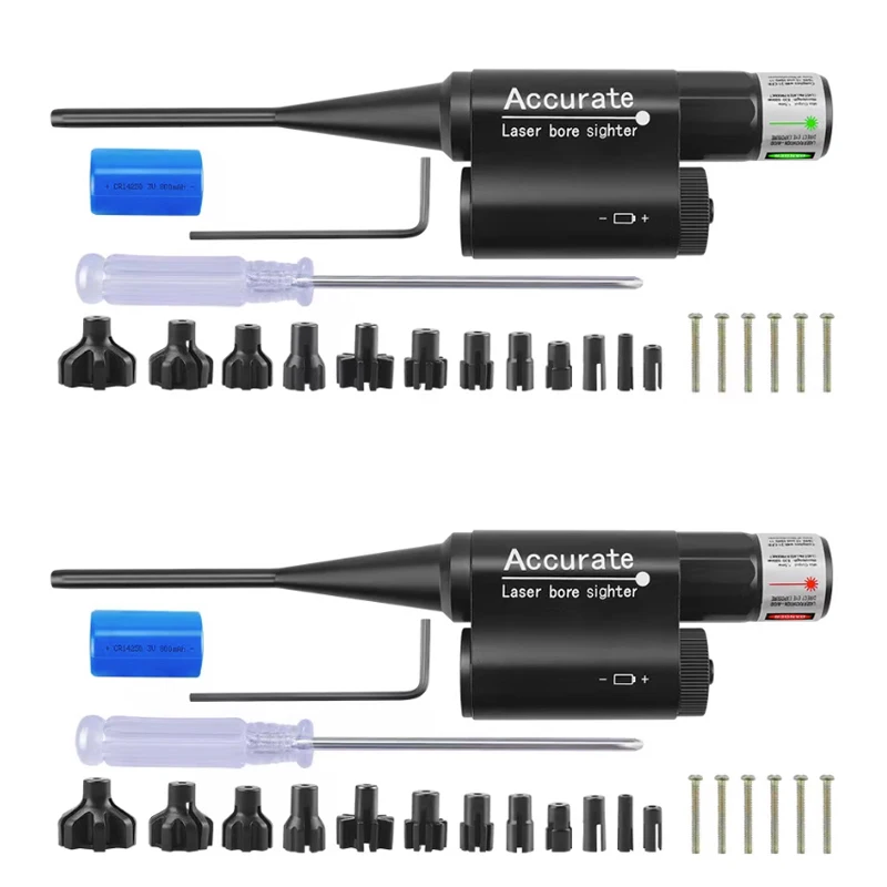 Red and Green Laser Calibrator Adjustment-free Zeroing Device Multifunctional Aiming Device Zeroing Device Calibrator Calibrator