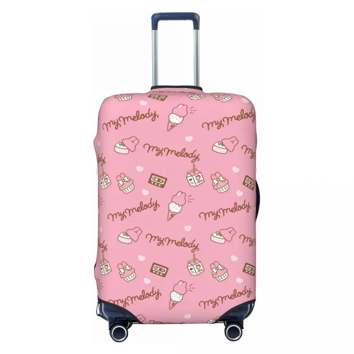 Sanrio My Melody Anime Suitcase Cover Cute Y2K Manga Travel Holiday Fun Luggage Case Protection