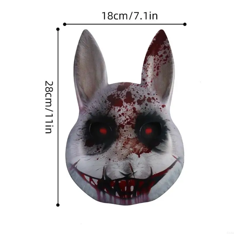 Anime réaliste Masque lapin anime trous ventilés Anime Con Cosplay Accessoire 6xda