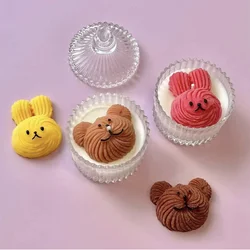 Cookie rabbit shape Silicone Candle Mold Handmade Chocolate Bear Cookie Biscuit Baking Molds Plaster Resin Molds Home Crafts