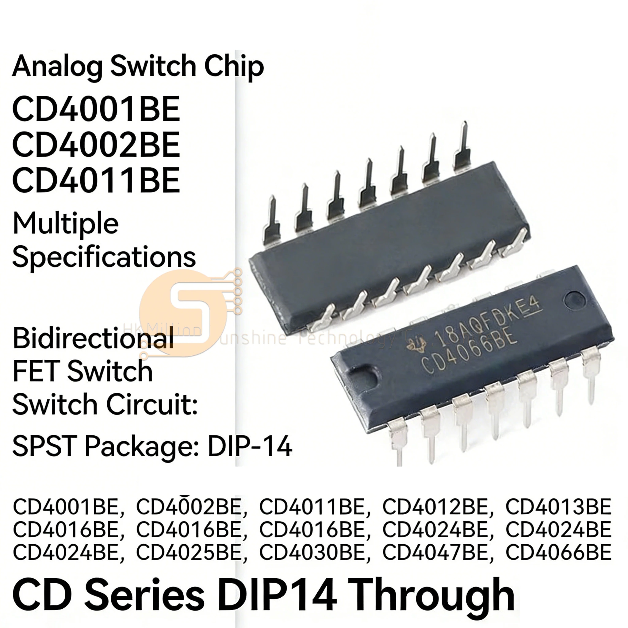 10pcs CD4066BE CD4047BE CD4030BE CD4025BE CD4024BE CD4016BE CD4013BE CD4012BE CD4011BE CD4001BE CMOS Logic IC DIP-14 DIP-16