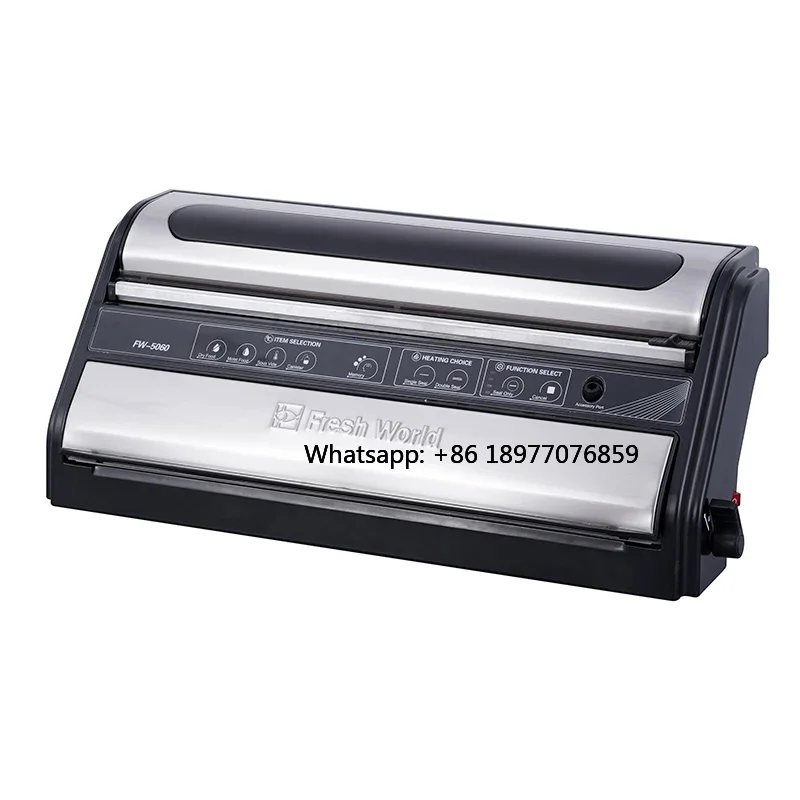 2026 FW-5060 Commercial Vacuum Sealer Low Price Stock Fresh Food Vacuum Sealers Beef Pork Tools Packing