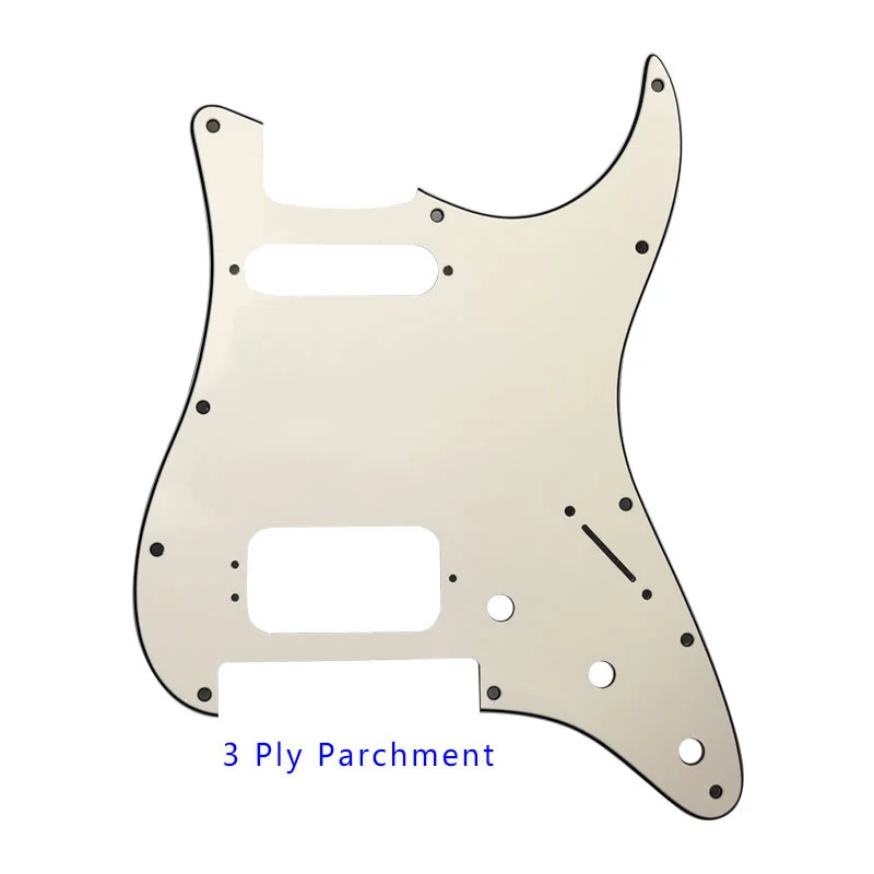 xinyue Guitar Pickguard -For US 11 Screw Holes Stratocaster With Floyd Rose Tremolo Bridge Humbucker  HS Scratch Plate