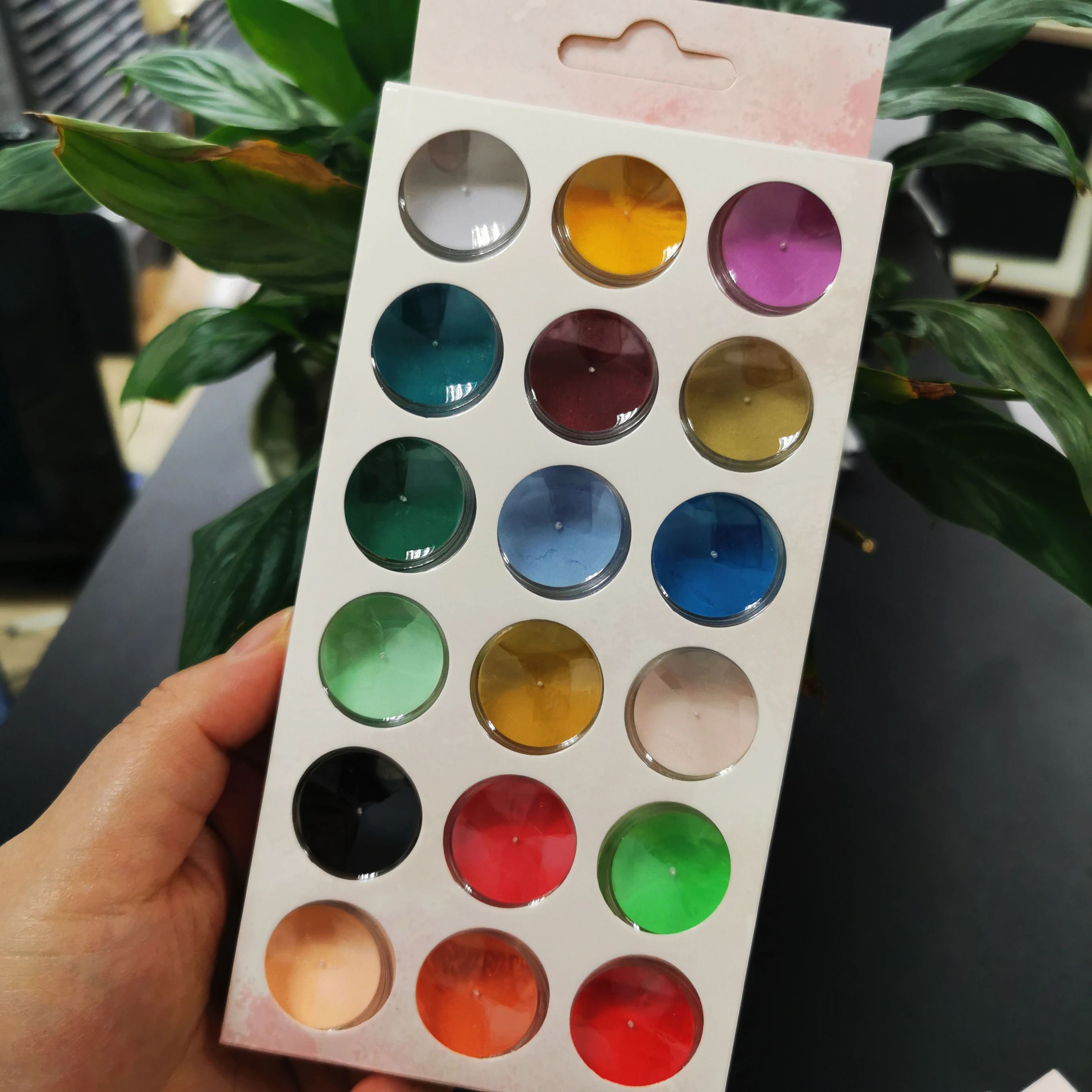 18 vasetti/set colorato politore polvere acrilica polvere per unghie Net2-3g * 18 colori polvere per estensione unghie 3IN1 set di polvere acrilica per unghie