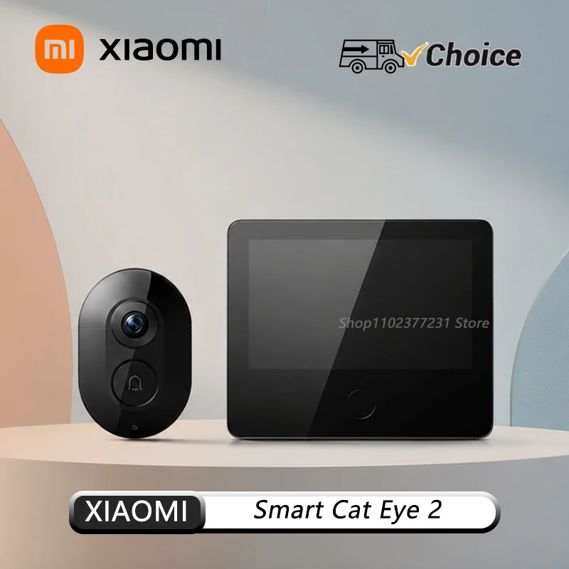 

OG XIAOMI Smart Cat Eye 2 3MP HD Camera 940nm Infrared Night Vision Intercom Doorbell HDR 5-Inch 720P Screen 180°Wide Angle Lens