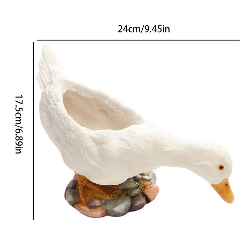 Grappige bloempotten Leuke plantenpot Sleutelopbergvak Decoratieve eendenvazen voor Cactus Boerderij Huis Tuin Binnen Buiten