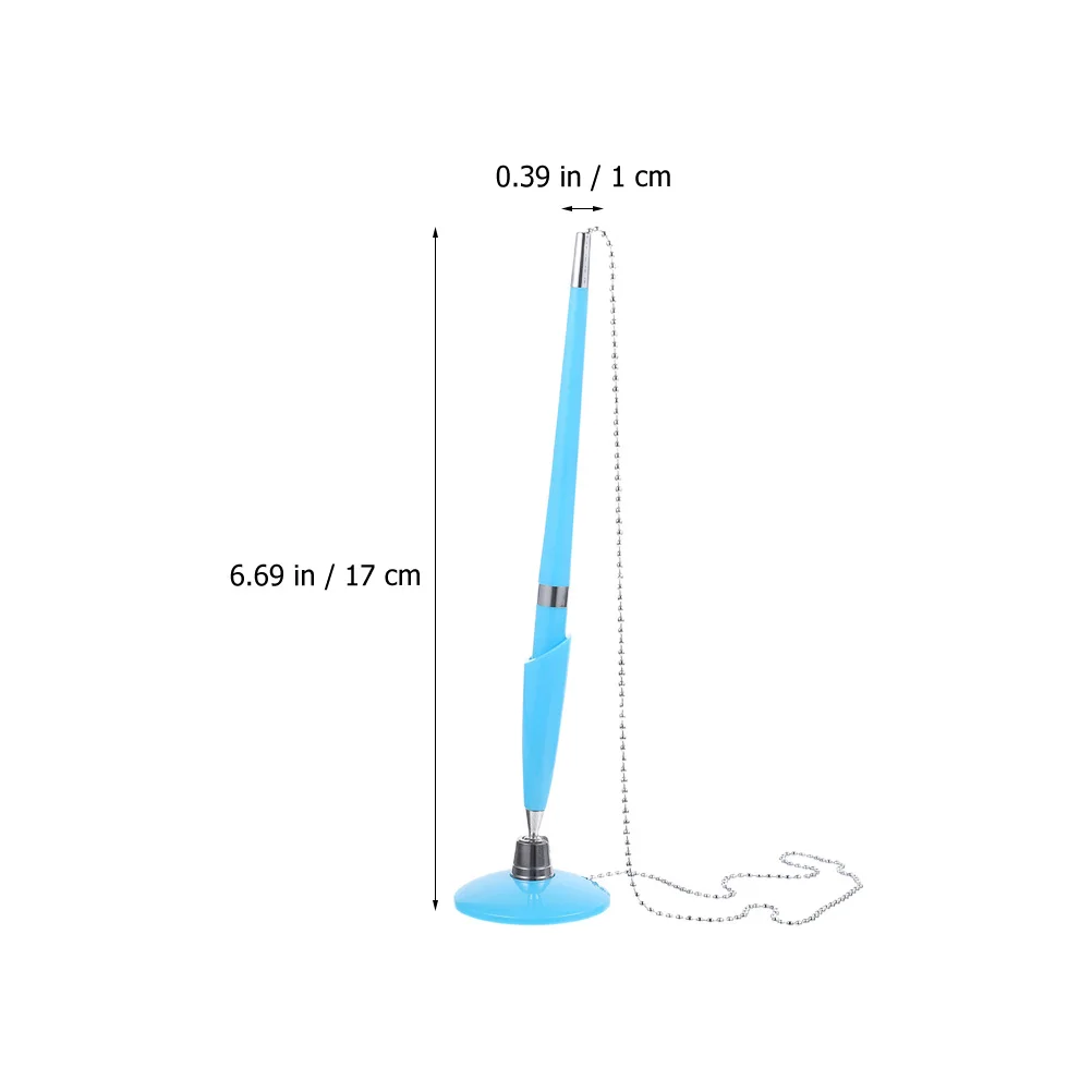 

3Pcs Desktop Business Pen PP Material Creative Diamond Design Quick Drying Ink Office Table Fixed Writing Pen