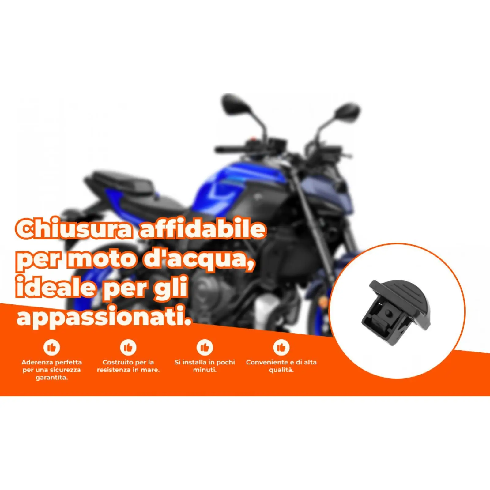 High Quality Lid Latch Fastener Black Glove Box Lock Plastic Replacement for Yamaha GU2-62875-01-00 Under Handlebar