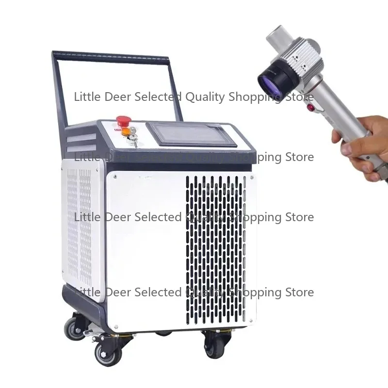 3000W Handheld Laser Cleaning Machine Continuous Pulse for Removing Oil Paint and Rust From Metal Wood and Stone