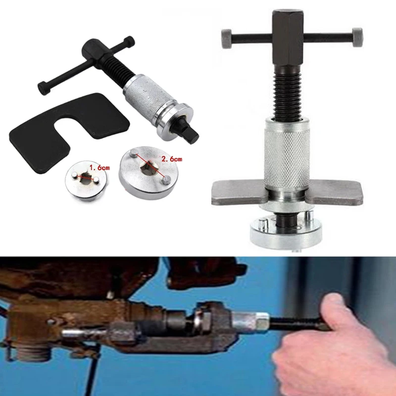 

1 комплект, хромированный автомобильный дисковый тормозной насос Vanadiun, адаптер для снятия суппорта, набор компрессоров, инструменты для ремонта задних тормозов, автоаксессуары