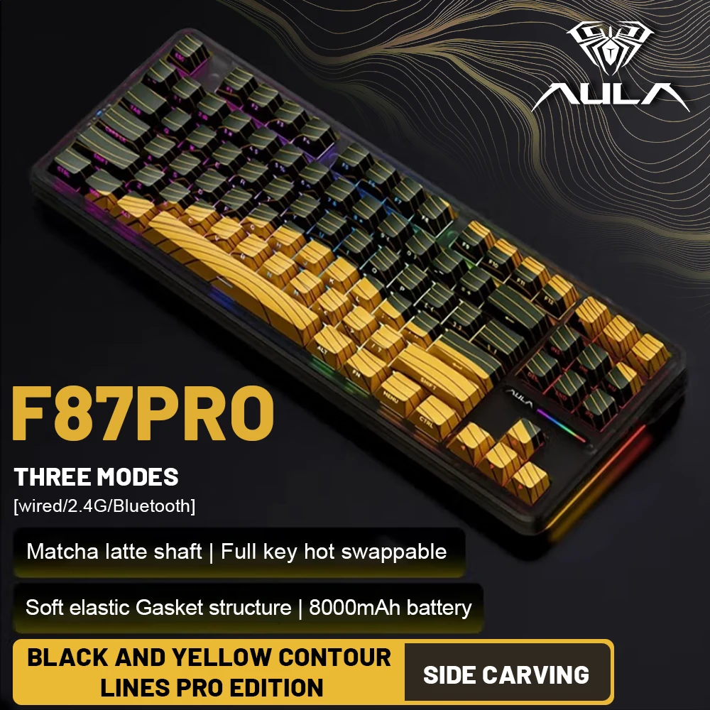 Teclado Mecánico AULA F87 Pro: La Mejor Opción para Jugadores y Profesionales en 2024