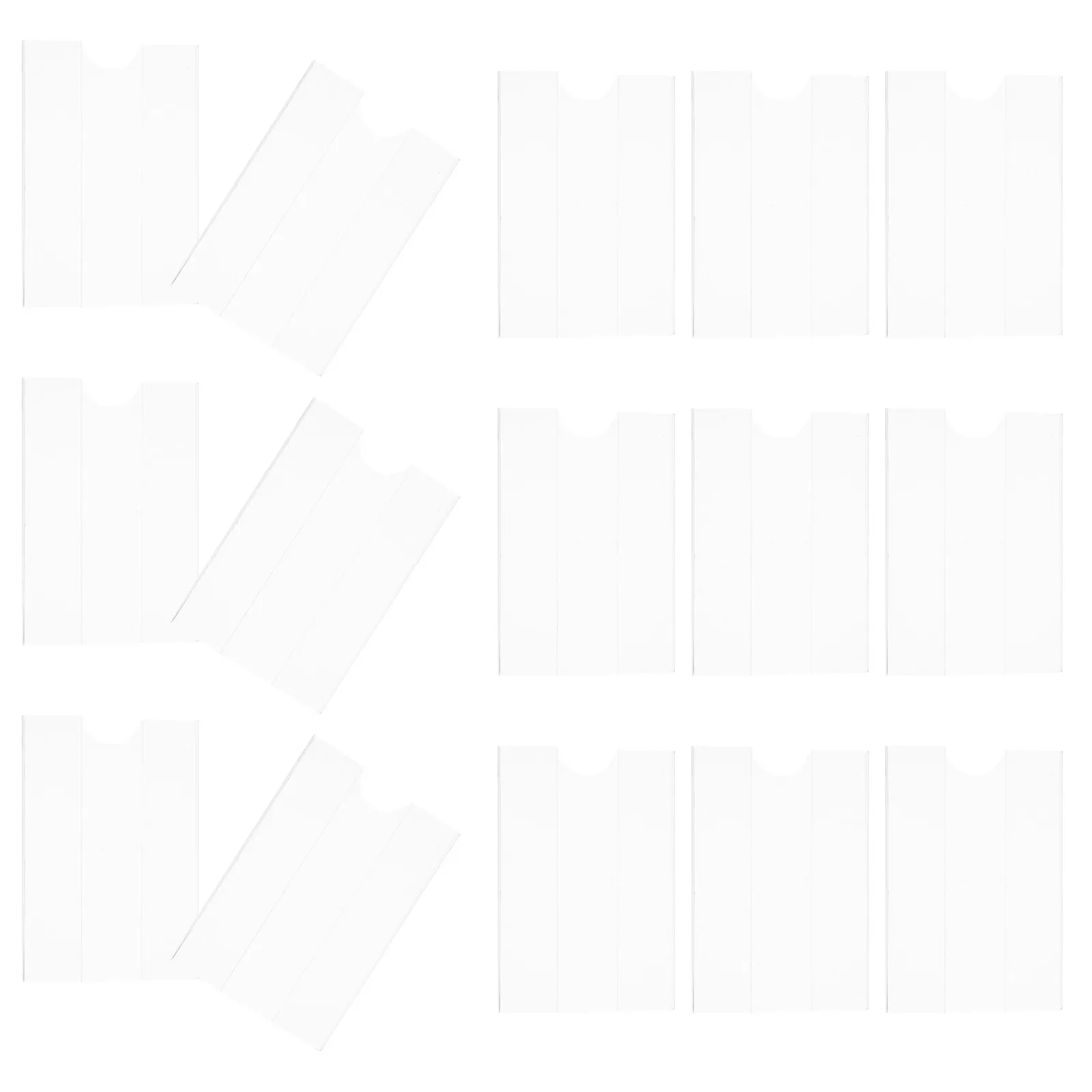 

30 шт. прозрачных акриловых держателей ценников для супермаркетов, подставки для этикеток на полки, акриловые ценники для демонстрации товаров