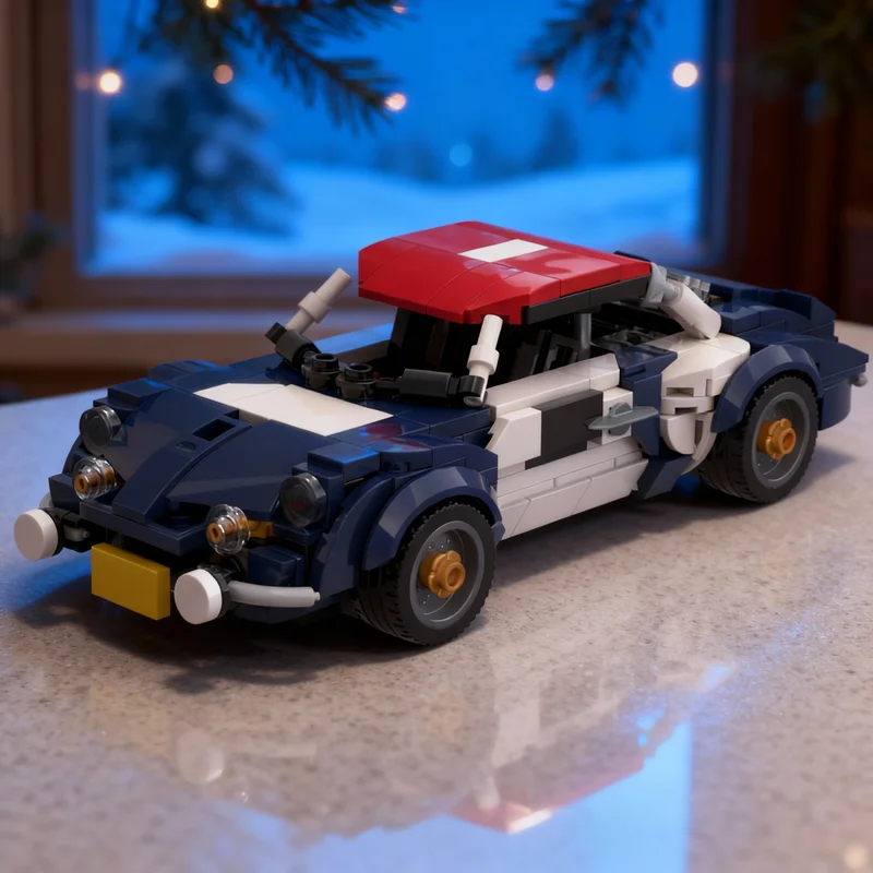 408 Piezas MOC City Champions Super Car Alpine Renault A110 Grupo 4 Widebody Modelo Tecnológico DIY Bloques de Construcción para Ensamblar Regalo para el Hogar