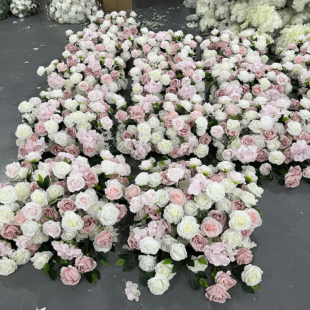 Hot Sales 2024 New Flower Wedding Decoration Table Centerpiece white Rose Flowers Decoration Wedding Artificial Flower Ball