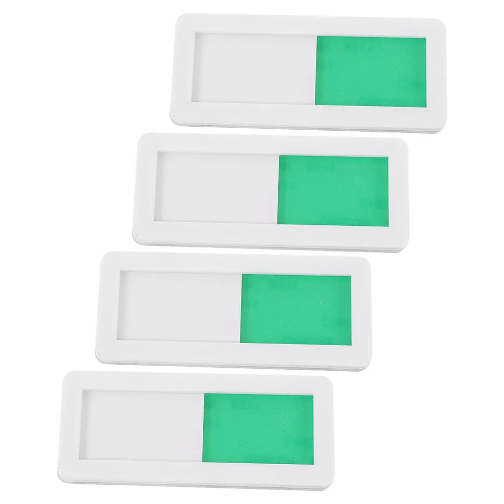 

4 Pcs Door Sign Desk Sliding Occupied Bathroom Household Signs for Home White Office