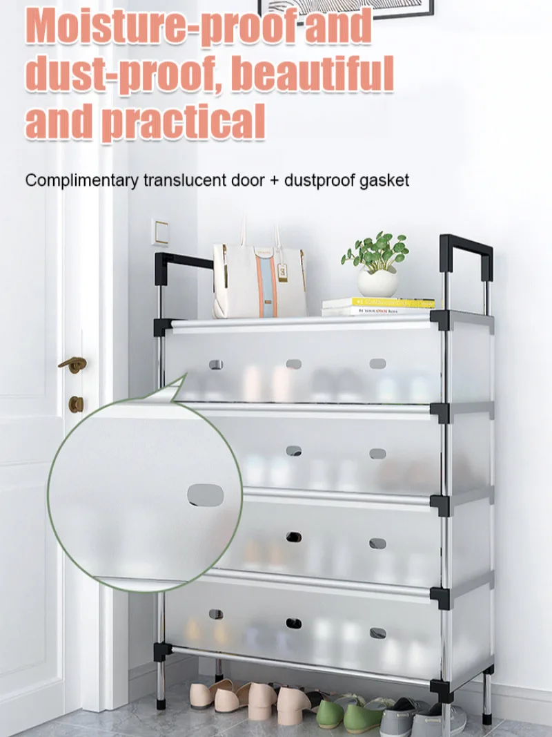 

Бытовая многослойная сборка, пылезащитная полка для хранения, простая полка для обуви, многофункциональная компактная полка