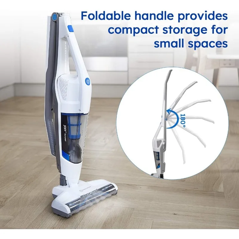 Vacmaster-aspiradora de mano y Palo VSDCordless 2 en 1, batería recargable de iones de litio, potente y ligero para suelo de madera dura