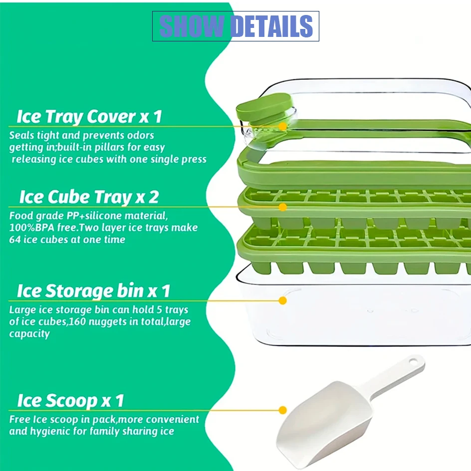 Pressing Ice Cube Molds Ice Cream Molds Home Ice Box Model Easy To Take Off The Mold Freezing Whiskey Cocktail Tools