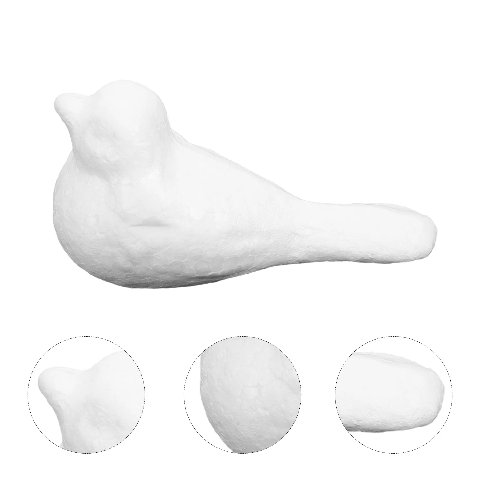 12Pcs Unfinished Foam Birds DIY Painting Crafts Easter Decorations Foam Bird Shapes for Creative Party Decor Foaming Birds