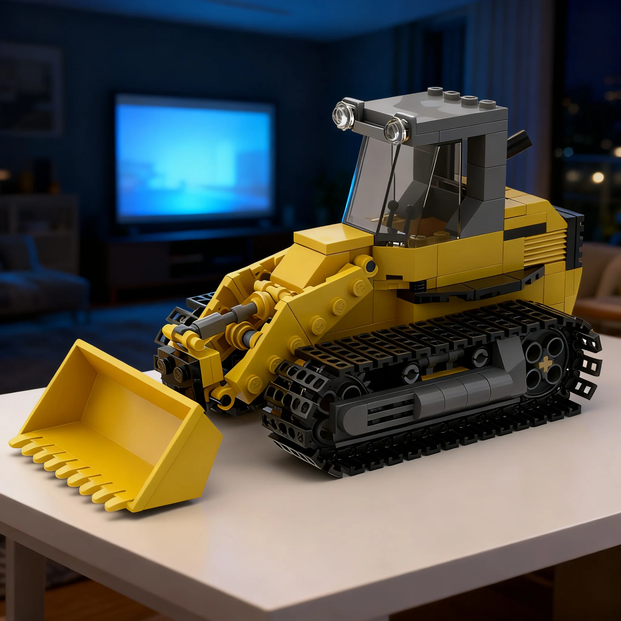 245pcs MOC Tracked Loader City Construction Model Building Blocks Christmas Gift Birthday Display DIY Assemble Education Idea