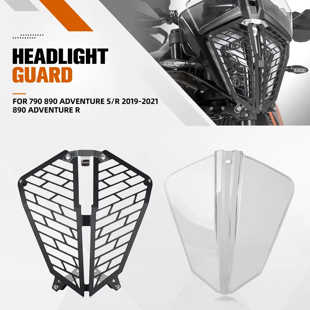

For 790 890 Adventure S/R 2019-2021 2020 890 Adventure R Motorcycle Headlight Head Light Guard Protector Cover Protection Grill