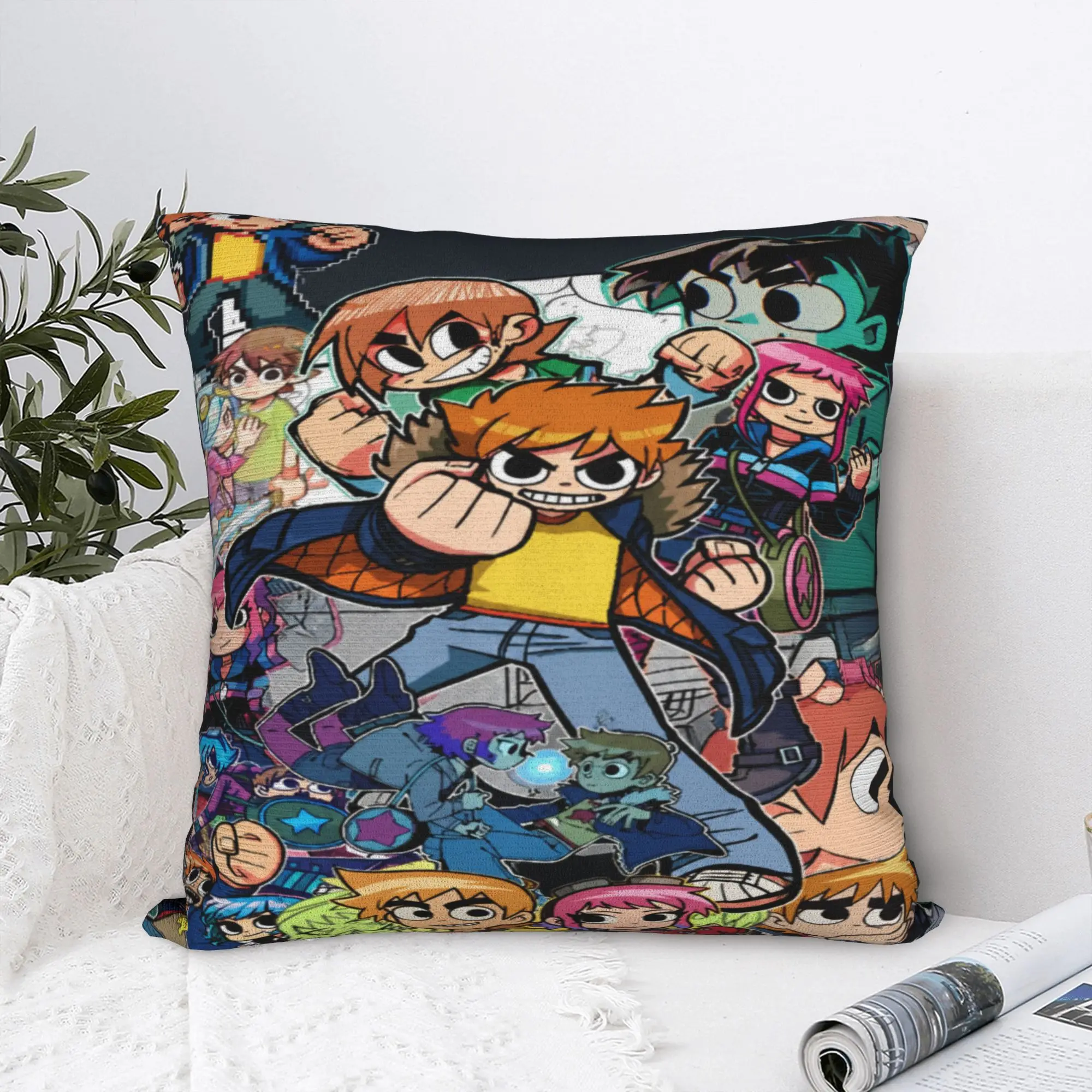 New Style Home Scott Pilgrim vs. the World Decor Pillowcases Accessories  Pillow Cover Zipper Multiple Sizes